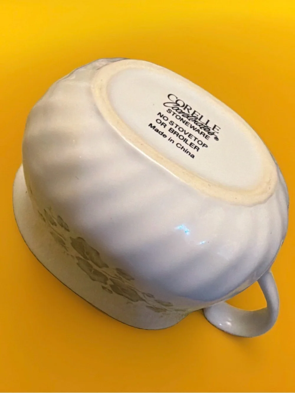 Vintage Corning Ware Corelle Coordinates Callaway Green Ivy Gravy Boat